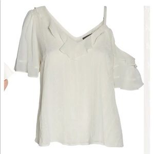 1.STATE Yoryu Single Cold Shoulder Blouse